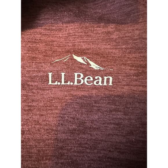 LL Bean Sweater Fleece Pullover Mens XL Red Slightly Fitted Snap Button - Picture 3 of 6